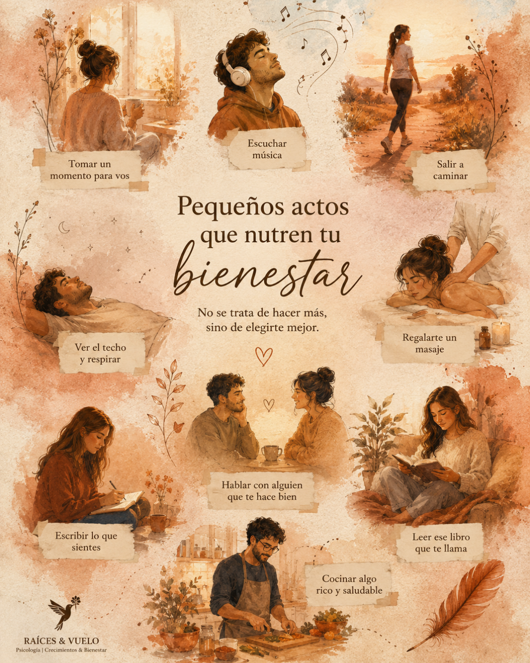 Raíces y Vuelo — Diseño 1